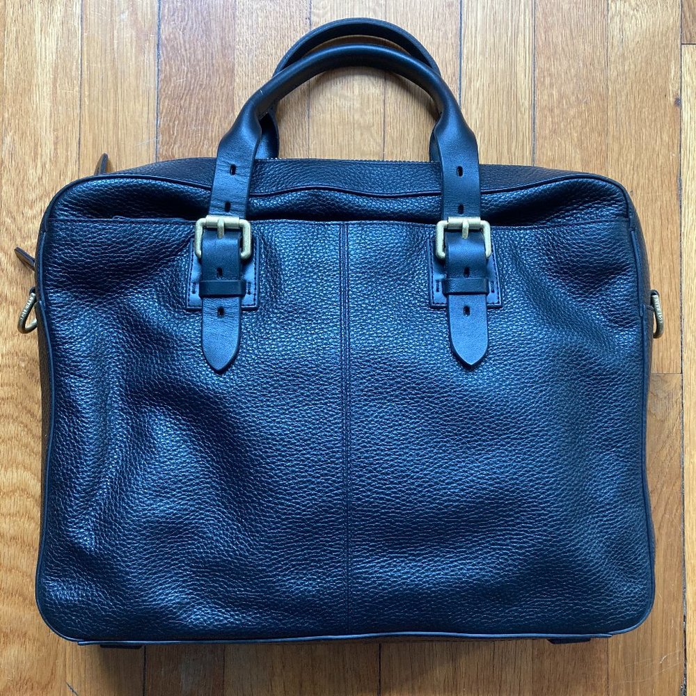 Black Leather Cole Haan Briefcase